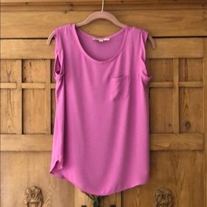 Cute pink silk top